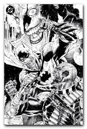 Batman #158 (2016) cover p lee Inks variant signed by jim lee