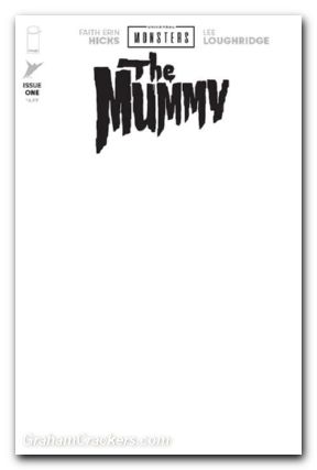 Universal Monsters The Mummy #1 (2025) cover h black sketch variant