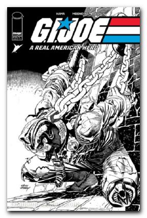 GI Joe A Real American Hero #315 (2023) cover b kubert b&w variant