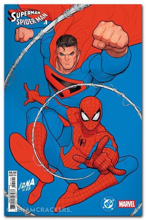 Superman Spider-Man #1 (2026) cover q nakayama kingdom come superman and spider-man variant