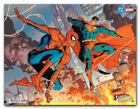 Superman Spider-Man #1 (2026) cover x jimenez wraparound variant