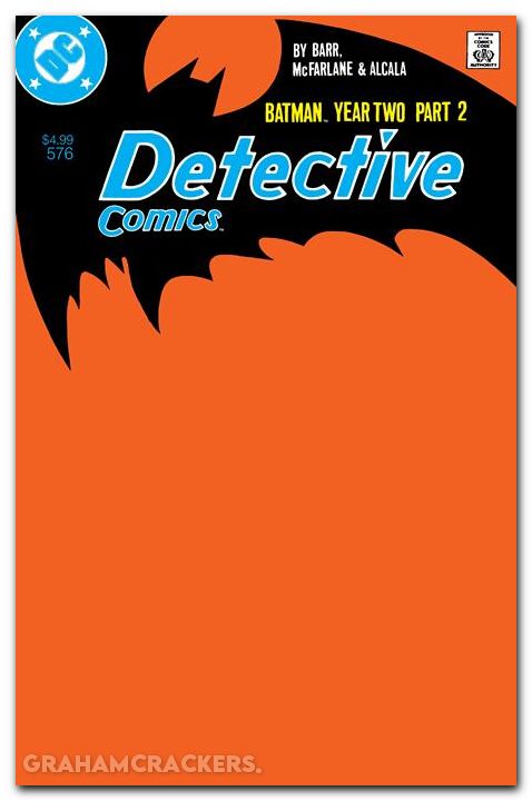 Detective Comics #576 (1937) 2026 facsimile edition cover b blank variant