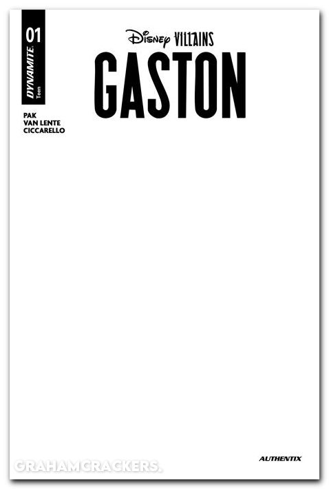 Disney Villains Gaston #1 (2026) cover e blank variant