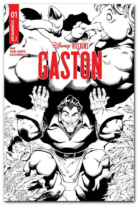 Disney Villains Gaston #1 (2026) cover i robson line art variant