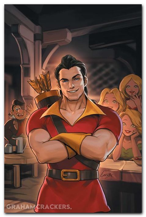 Disney Villains Gaston #1 (2026) cover k leirix virgin variant