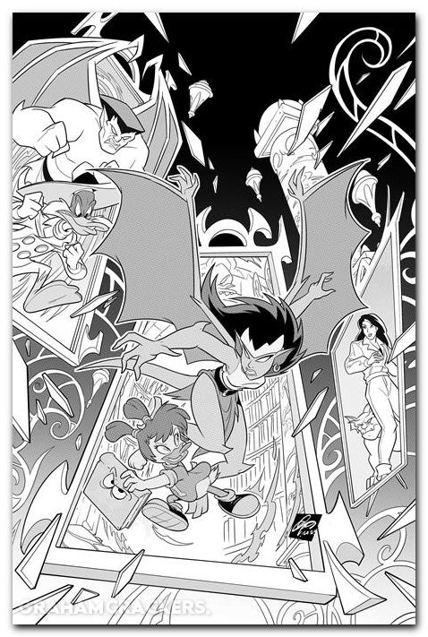 Gargoyles Darkwing Duck #3 (2026) cover i cangialosi line art virgin variant