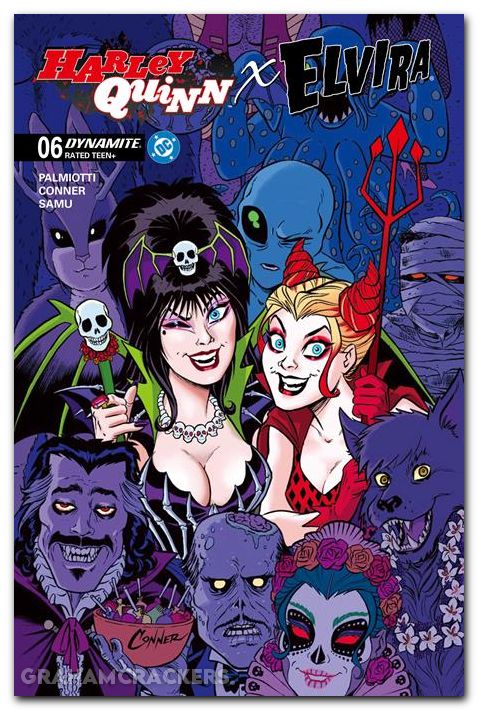 Harley Quinn X Elvira #6 (2025) cover a