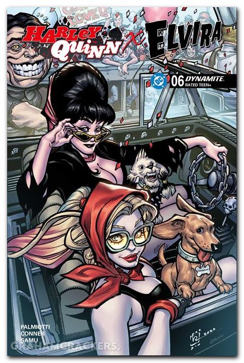 Harley Quinn X Elvira #6 (2025) cover b hardin variant