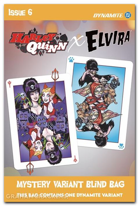 Harley Quinn X Elvira #6 (2025) cover e blind bag variant