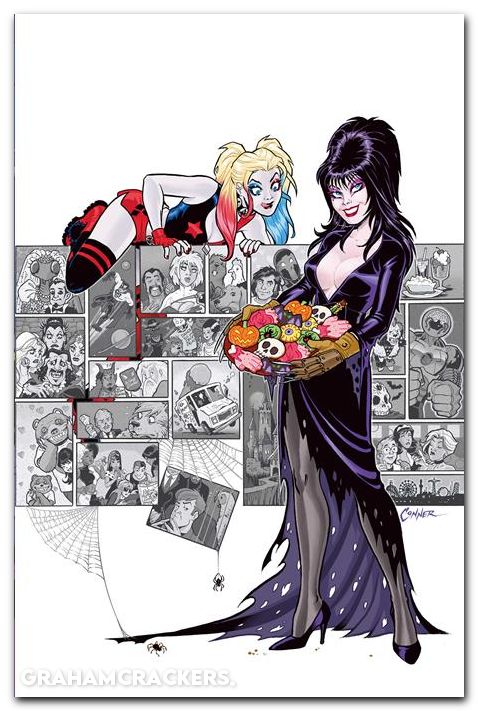 Harley Quinn X Elvira #6 (2025) cover l conner cookies virgin variant