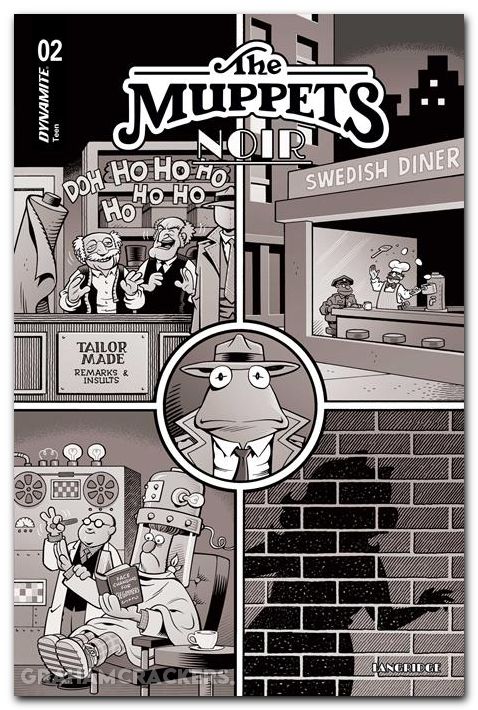 Muppets Noir #2 (2026) cover e langridge line art variant