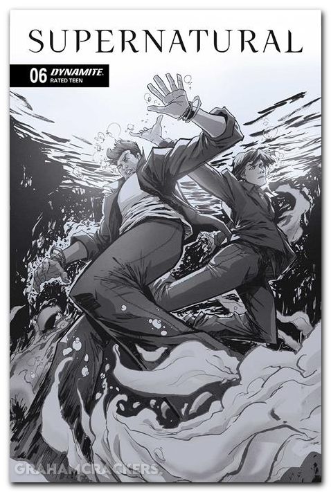Supernatural #6 (2025) cover f cousens line art variant