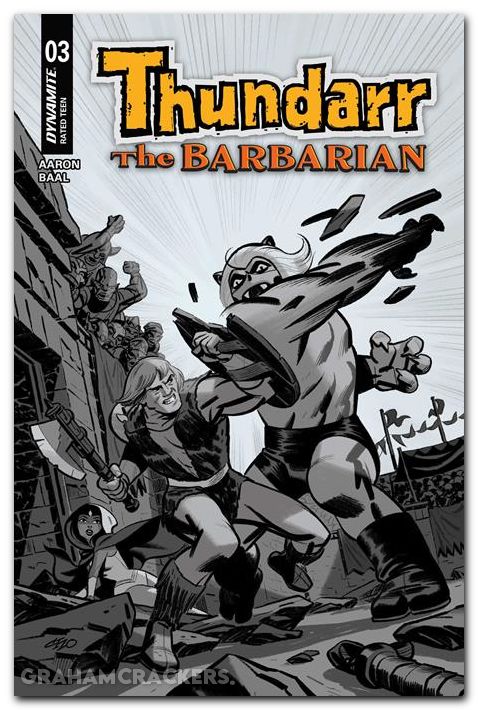 Thundarr The Barbarian #3 (2026) cover f cho line art variant