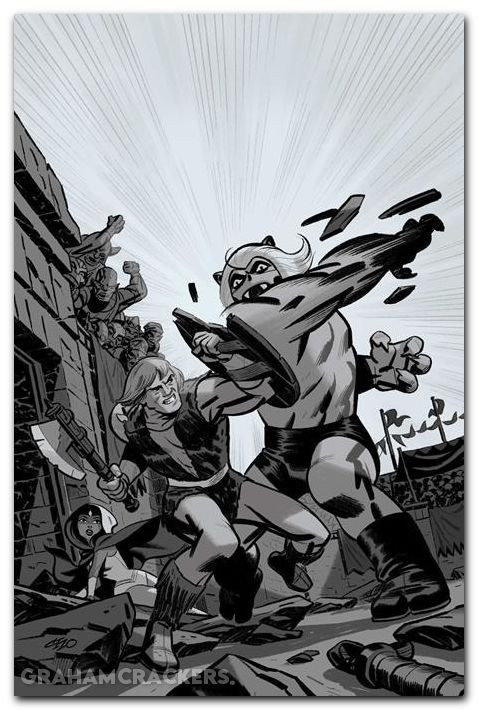 Thundarr The Barbarian #3 (2026) cover h cho line art virgin variant