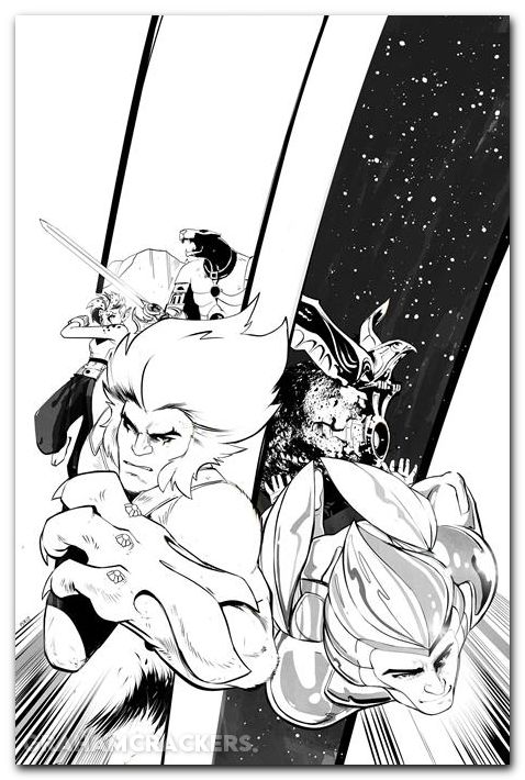 Thundercats X Silverhawks Road To War #1 (2026) cover l piriz line art virgin variant