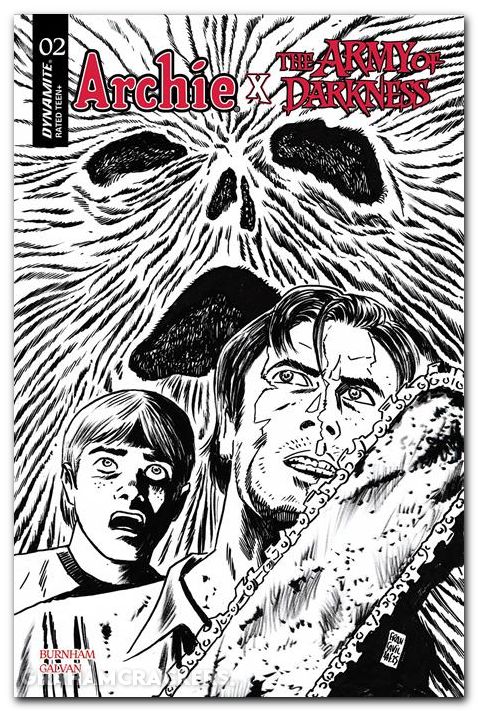Archie X Army Of Darkness #2 (2026) cover m francavilla line art variant