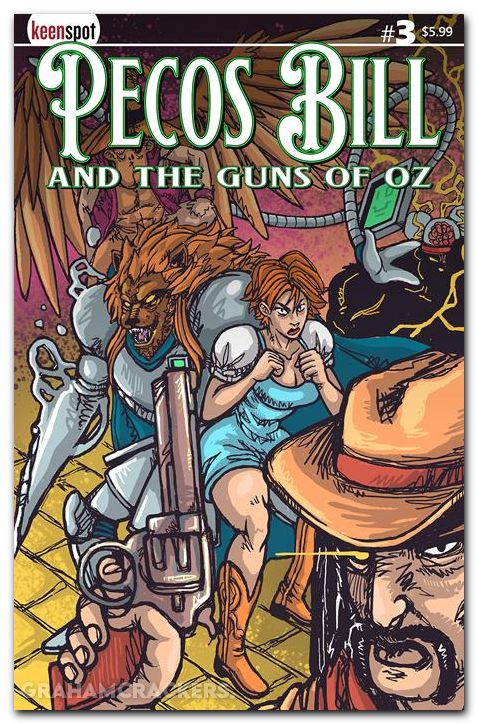 Pecos Bill And The Guns Of Oz #3 (2025) cover b oquaye variant