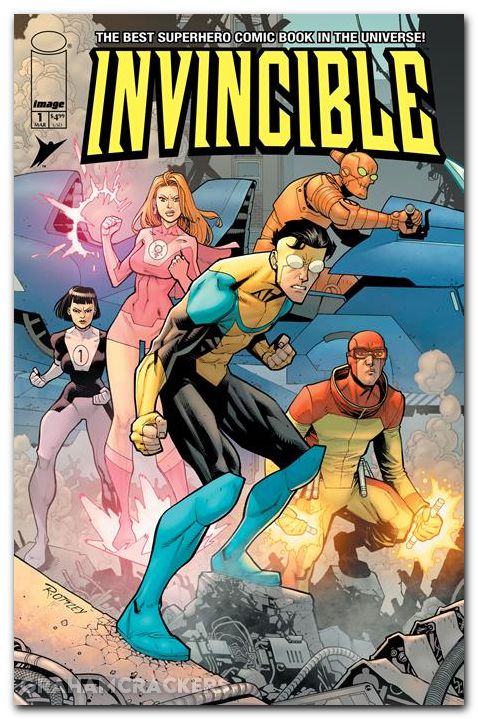 Invincible #1 (2003) 2026 foil facsimile edition cover c ottley variant