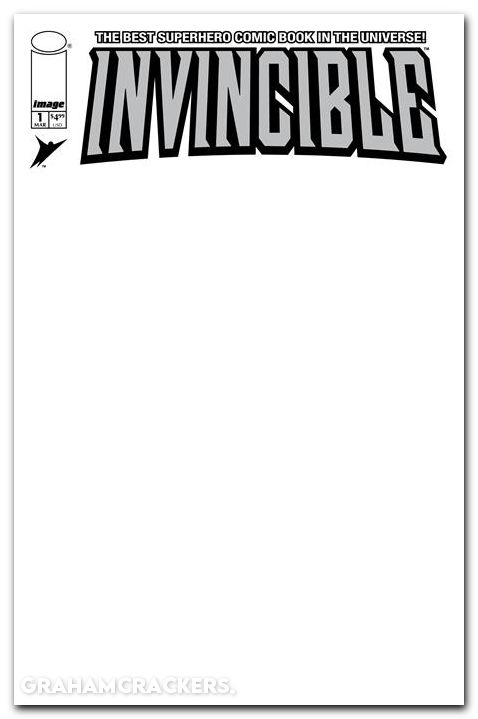 Invincible #1 (2003) 2026 foil facsimile edition cover d blank variant