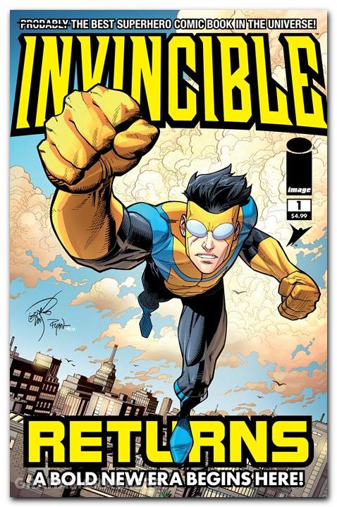 Invincible Returns #1 (2010) 2026 facsimile edition cover b larsen variant