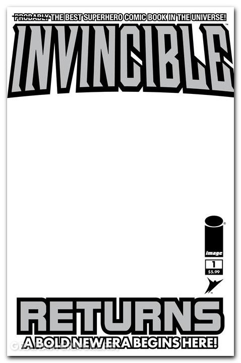 Invincible Returns #1 (2010) 2026 facsimile edition cover d blank variant