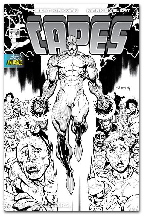 Capes #5 (2025) cover e ottley b&w variant