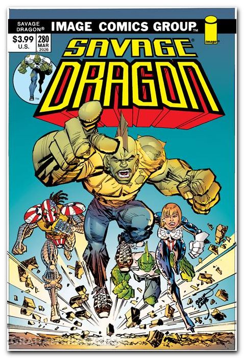 Savage Dragon #280 (1993) cover b larsen 70s variant