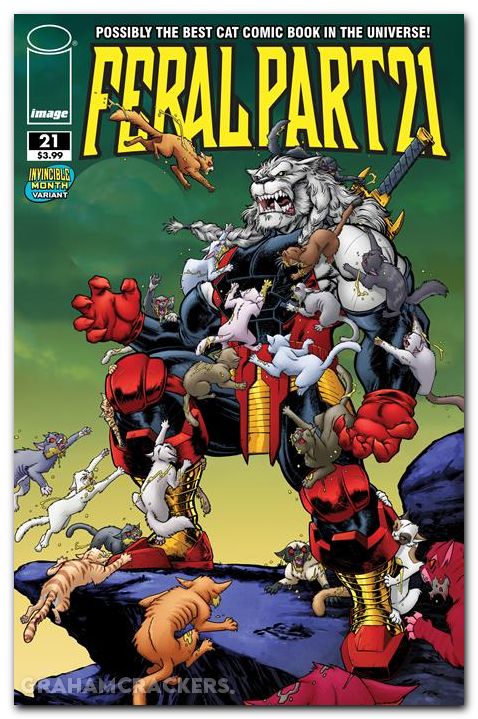 Feral #21 cover e fleecs invincible team up variant
