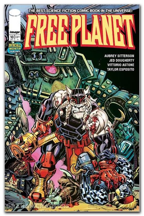 Free Planet #10 (2025) cover c dougherty invincible team up variant