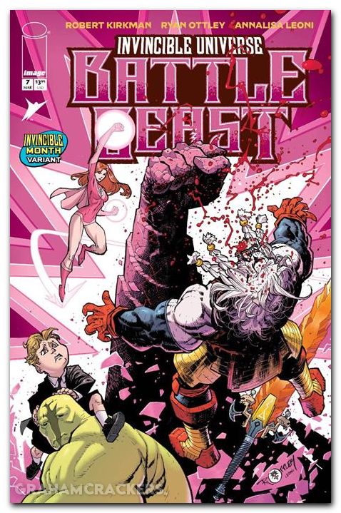 Invincible Universe Battle Beast #7 (2025) cover h ottley invincible team up variant