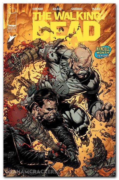 Walking Dead Deluxe #132 cover f finch invincible team up variant