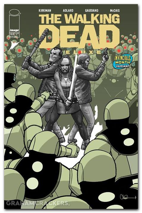 Walking Dead Deluxe #133 cover e finch invincible team up variant