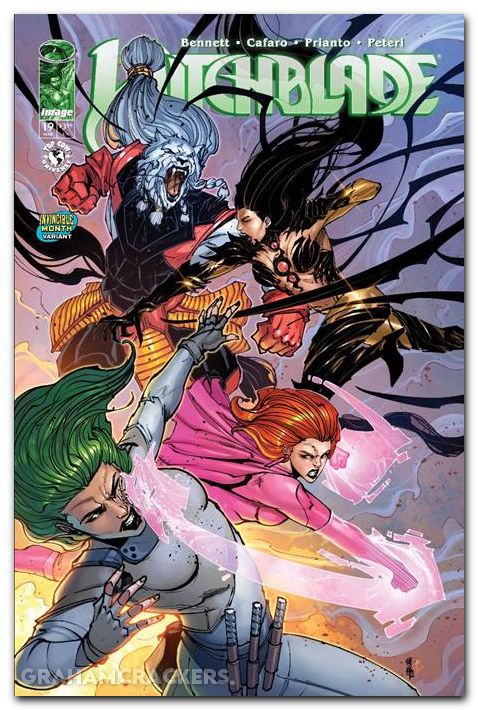 Witchblade #19 (2024) cover e cafaro invincible team up variant