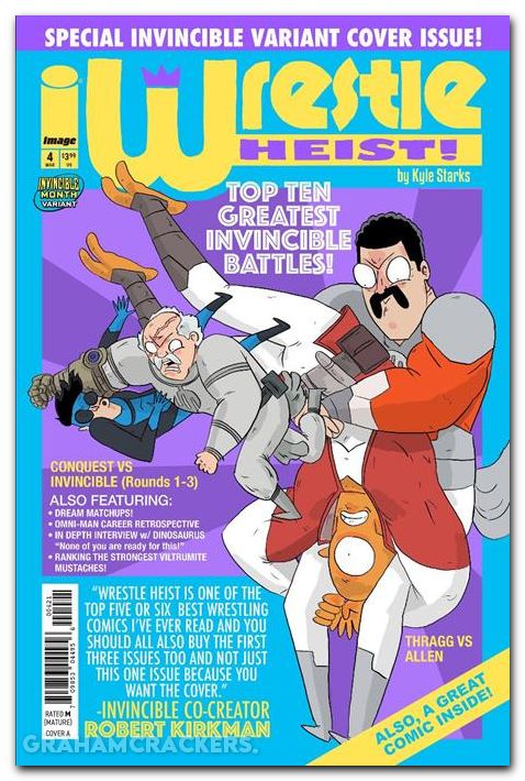 Wrestle Heist #4 (2025) cover b starks invincible team up variant