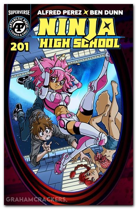 Ninja High School #201 (1994) cover a