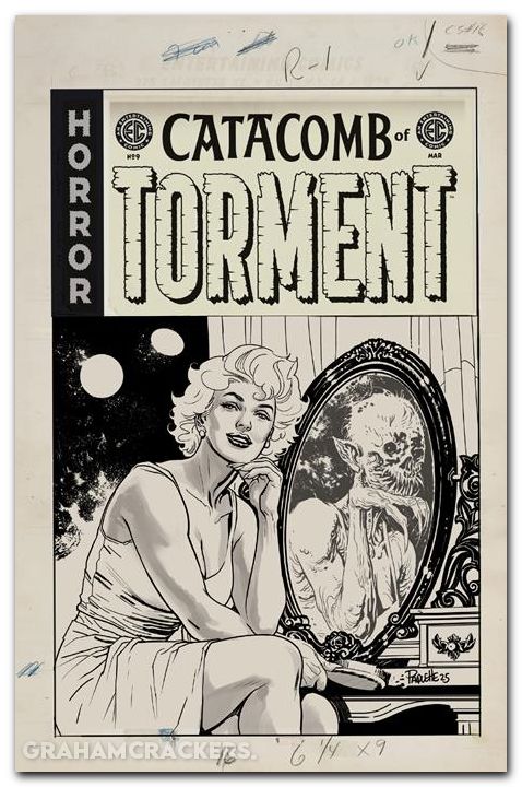 EC Catacomb Of Torment #9 (2025) cover d paquette b&w artists edition variant