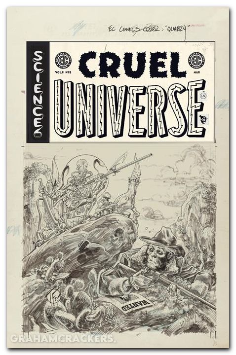 EC Cruel Universe #8 (2025) cover d fowler b&w artists edition variant