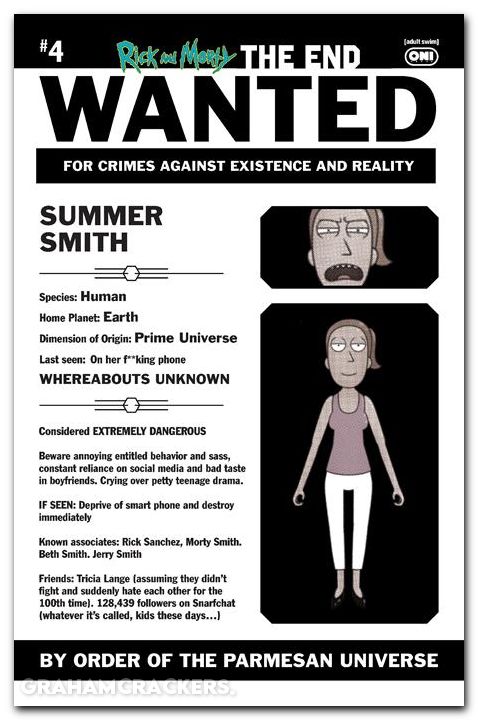 Rick And Morty The End #4 (2025) cover c murphy most wanted variant
