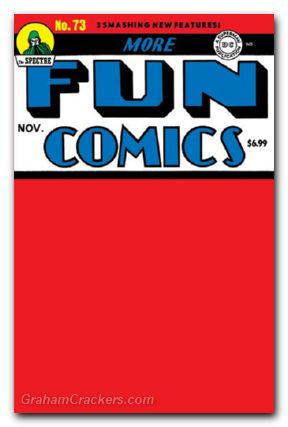 More Fun Comics #73 (1936) 2025 facsimile edition cover c blank variant
