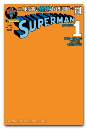 Superman #233 (1939) 2025 facsimile edition cover d blank variant