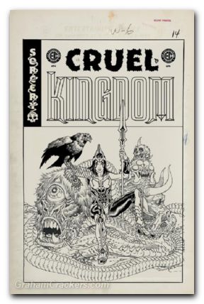 EC Cruel Kingdom #4 (2025) cover d pollina b&w artist edition variant