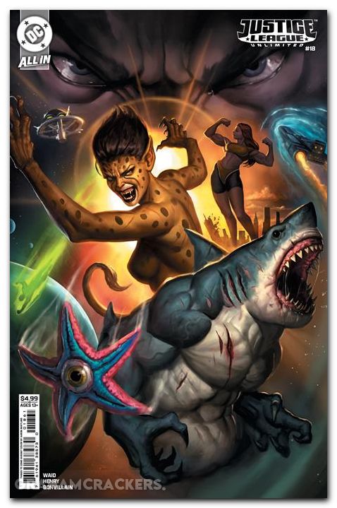 Justice League Unlimited #18 (2024) cover e bartling things to come variant