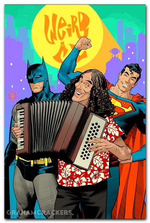 Batman Superman Worlds Finest #50 (2022) cover g mora weird al yankovic cameo variant