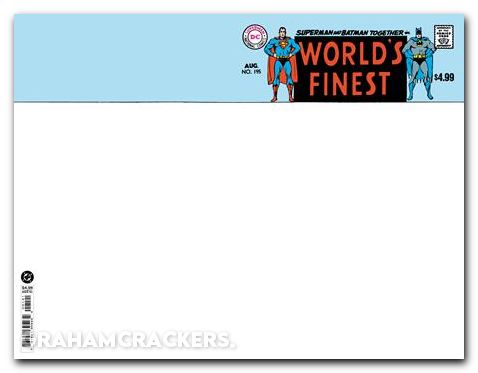 Worlds Finest #195 (1941) 2026 facsimile edition cover b blank variant