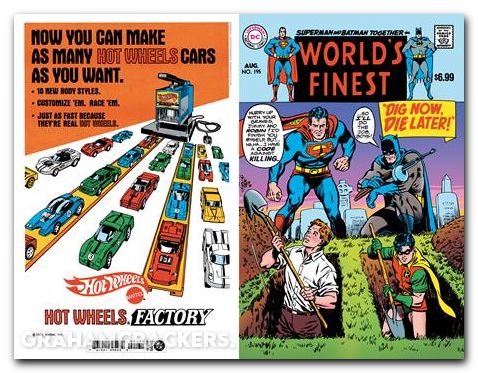 Worlds Finest #195 (1941) 2026 facsimile edition cover c swan foil variant