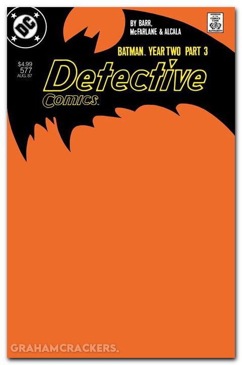 Detective Comics #577 (1937) 2026 facsimile edition cover b blank variant