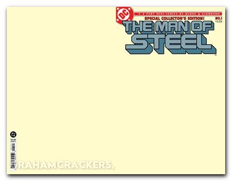 Superman Man Of Steel #1 (1986) 2026 facsimile edition cover b blank variant