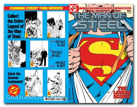 Superman Man Of Steel #1 (1986) 2026 facsimile edition cover c bryne foil variant