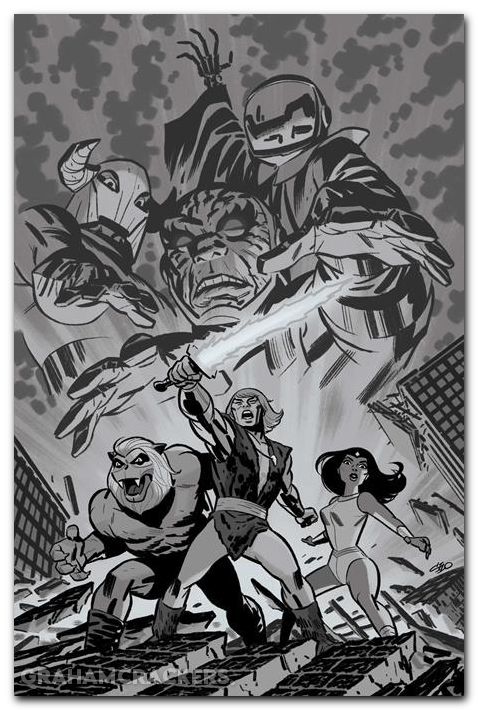 Thundarr The Barbarian #4 (2026) cover h cho line art virgin variant