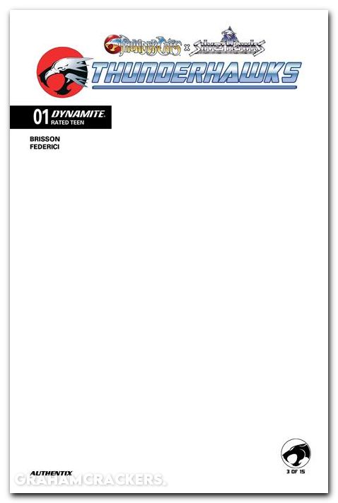 Thundercats X Silverhawks Thunderhawks #1 (2026) cover f blank authentix variant